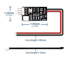 Taidacent VHM-802 DC 12V PWM 4 Filo Automatico Linea Telaio Del Computer Mobile Velocità della Ventola del PC Sensore di Temperatura Regolatore - Product Image 5