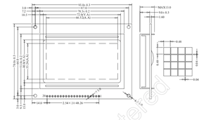 Monocromo 12864 pantalla LCD gráfica China proveedores de fábrica 12864 módulo LCD 128x64 - Product Image 6
