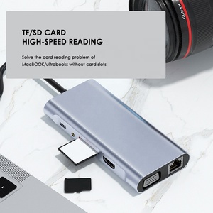 11合1 Usb C集线器适配器至以太网4k高清电视音频坞站闪电转换器PD充电坞USB C - Product Image 2