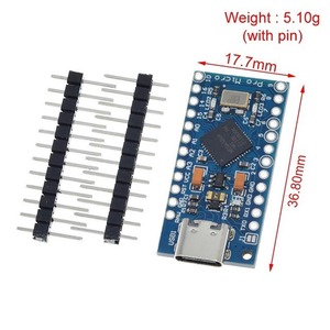 Typ C Atmega32U4 Steuer chip Pro Micro 5V 16M Mini Leonardo Entwicklungs platine für Arduino