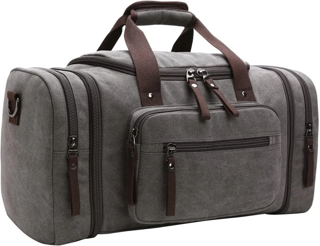 Винтажная большая вместимость, деловая холщовая мужская дорожная сумка, женская сумка для переноски багажа на выходные