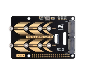 Dual M.2 NVMe HAT (Typ B) für Raspberry Pi 5 PCIe Dual-ChanneI-Entwicklungs platine Quad-Size-SSD-Unterstützung 5 Gbit/s PCIe Gen2 - Product Image 3