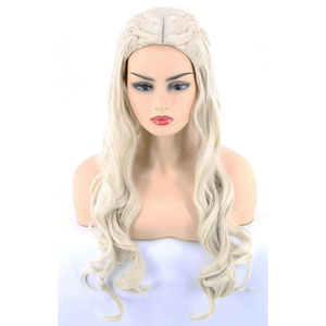 MPW-0610 Chất lượng cao <span class=keywords><strong>daenerys</strong></span> <span class=keywords><strong>targaryen</strong></span> tóc giả nhân vật cosplay cho Halloween và trò chơi của ngai bên - Product Image 2