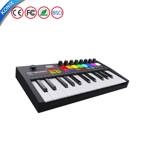 Konixカラーライトミニピアノスタジオミディキーボードコントローラー25キーミディキーボードピアノコントローラー - Product Image 5