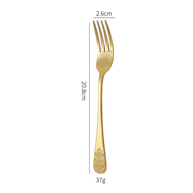 Fourchette en or