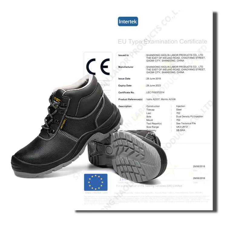 S3 botte de sécurité à bout en acier pour hommes, chaussures de sécurité pour travaux miniers industriels et de construction pour hommes