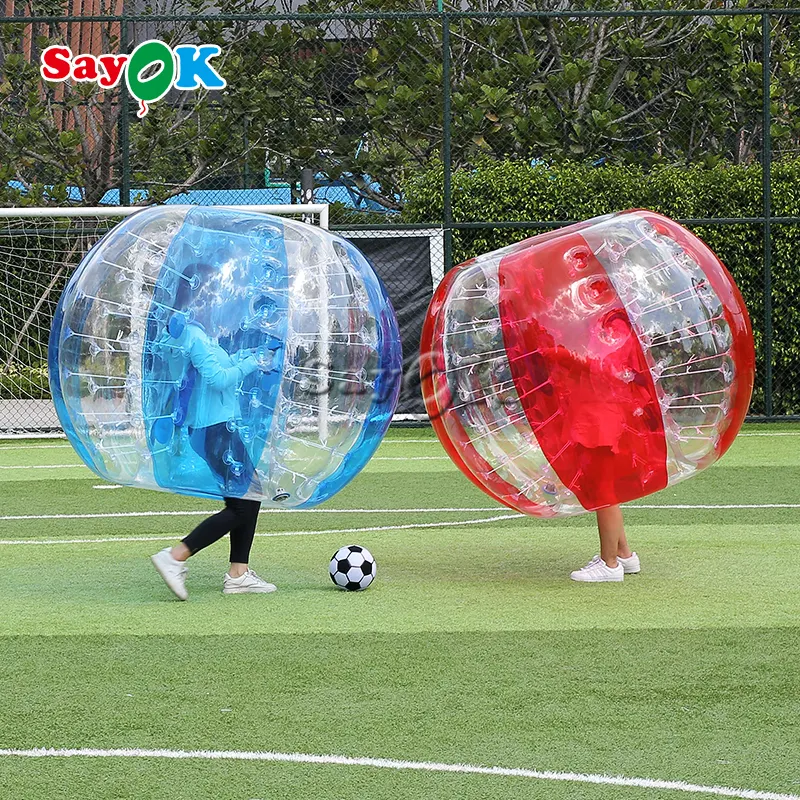 Parachoques inflable para adultos o niños, Burbuja de fútbol de TPU/PVC, diversión familiar para exteriores