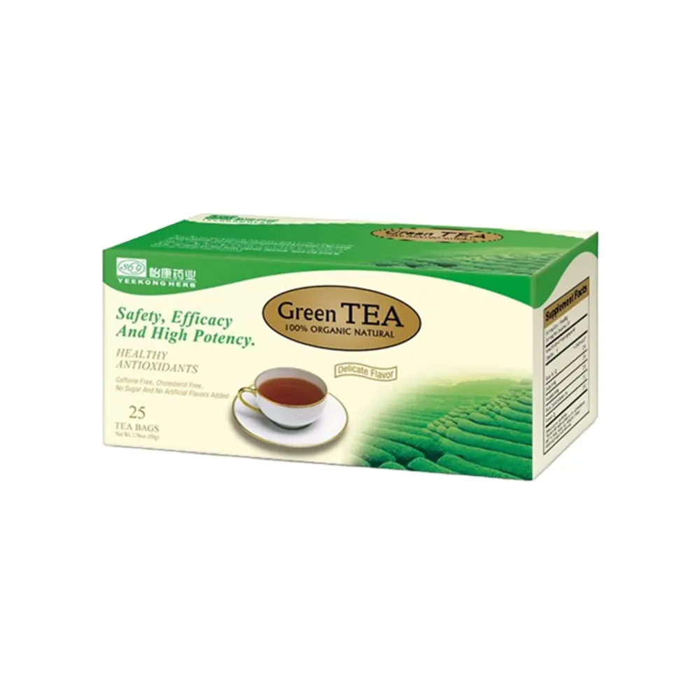 Caja de té verde Natural chino, a precio de fábrica, alta calidad, suplemento sanitario