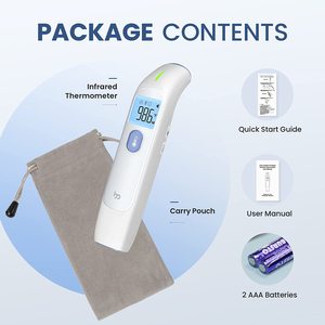 Smart Bluetooth Forehead Ear <strong>Thermometer</strong> Mobile App Sync and <strong>Memory</strong> <strong>Function</strong> for Family Health Tracking Electric Power Source - Product Image 6