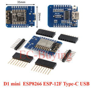 WeMos-Módulo de placa de desarrollo LOLIN D1 Mini Pro NodeMcu Lua WIFI Internet de las cosas IOT, ESP8266, CH340G, USB, 1 unidad, 1 unidad