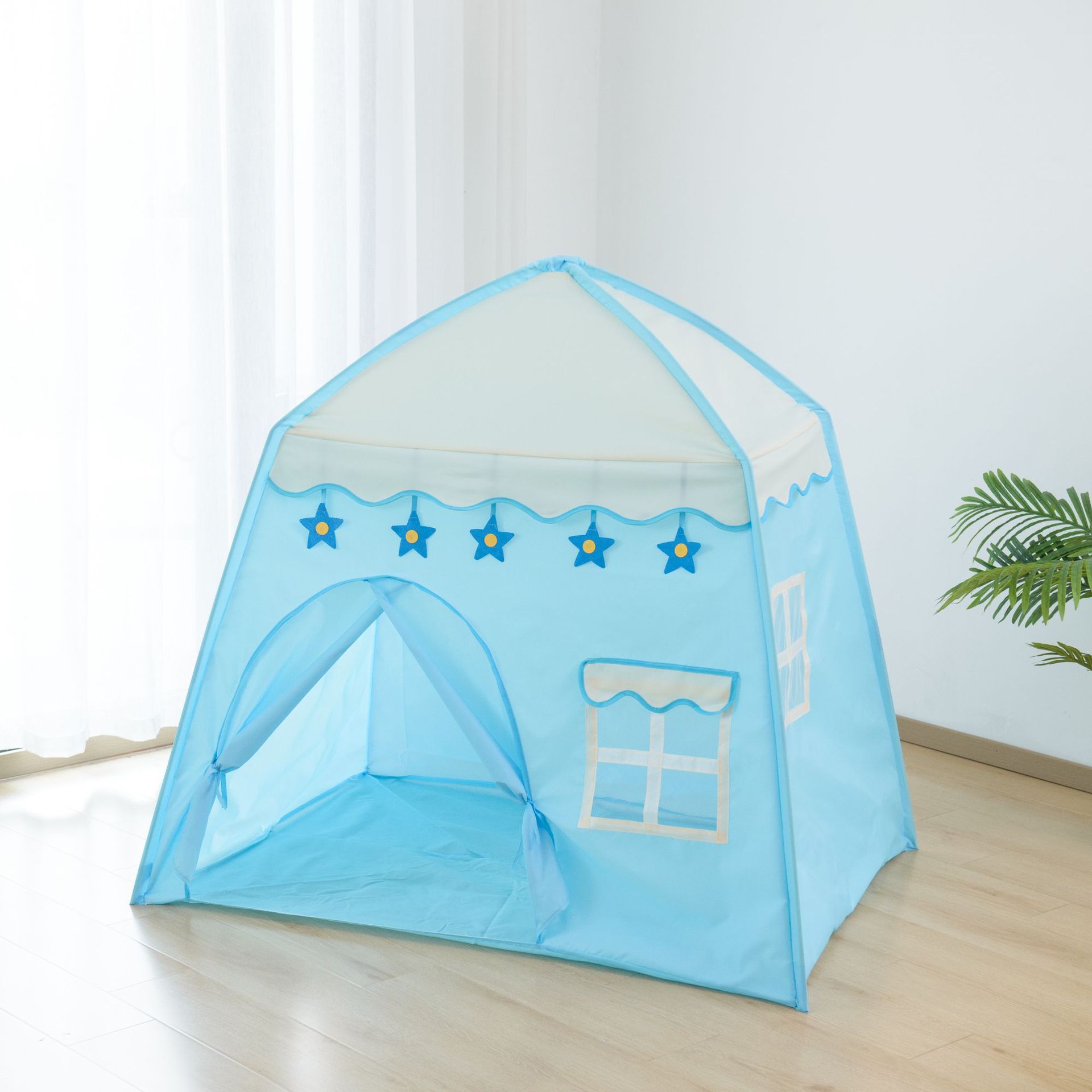 Tessuto 420d ispessito con stelle blu e bianche
