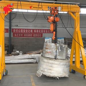 CE Certificação Armazém <span class=keywords><strong>Material</strong></span> de Levantamento Pequeno Mini 1 Ton 2 Ton 3 Ton 5 Ton 8 Ton 10 Ton Móvel Portátil Guindaste De Pórtico Preço