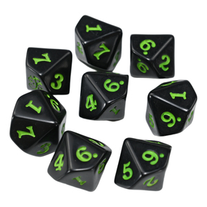 7-Pcs toplu toptan Set şeffaf yumuşak kenar kırmızı ve mavi D & D zar özel reçine yumuşak kenar tasarımı - Product Image 3