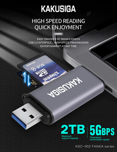 Kakusga USB/Type-C 3.0 ad alta velocità lettore di schede portatile TF SD lettore di schede di memoria lettore adattatore - Product Image 3