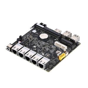 Qotom DDR 4 Placa base Intel Celeron J4125 procesador 5 LAN x86 Industrial Mini ITX Placa base con GPIO PC - Product Image 1
