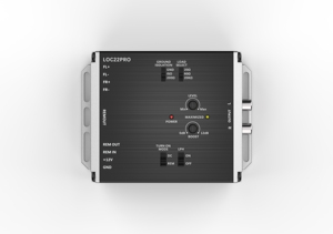 Convertidor de salida de línea Premium Edge LOC22-PRO, dos canales de entradas de nivel de altavoz activo (manipulación de entrada de hasta 40V)