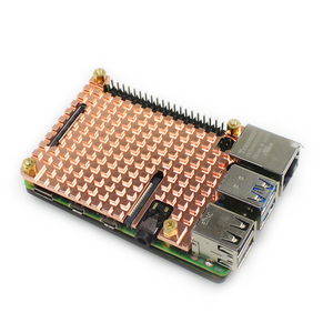 Raspberry Pi 4 Carcasa de cobre puro tipo B generación Raspberry Pi 4B disipador de calor de cobre puro Carcasa protectora caja - Product Image 2