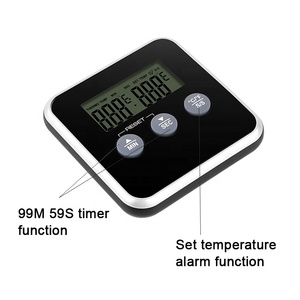 CE RoHS LFGB termometro digitale per alimenti con funzione di temperatura e timer termometri per carne per cucinare termometro per frigorifero - Product Image 5