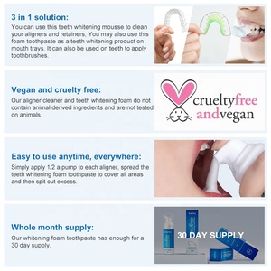 Nụ cười tìm thấy rõ ràng <span class=keywords><strong>aligner</strong></span> người lưu giữ răng giả làm sạch giết chết vi khuẩn làm trắng răng Mousse bọt bọt nha khoa khay sạch hơn - Product Image 6