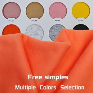 Vải Polar Fleece 330GSM, 70% cotton, 30% polyester, chất liệu dệt kim CVC, vải dệt kim giữ ấm có viền gân đồng bộ - Product Image 5