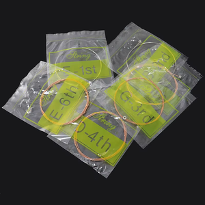 Instrumento musical Precio de fábrica Cuerda de guitarra folclórica Cuerda de embalaje transparente independiente para guitarra folclórica