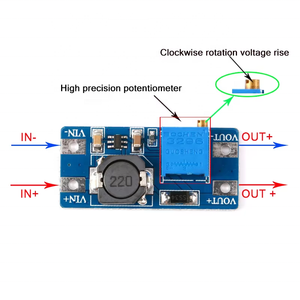 5 pezzi MT3608 modulo Boost DC-DC Step Up convertitore Booster modulo scheda 2A Max 2V-24V a 5/9/12/28V per Arduino - Product Image 3