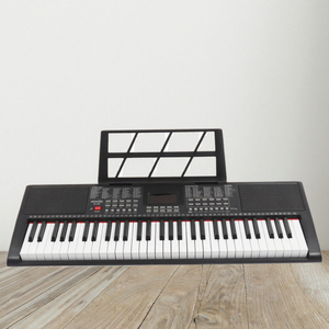 Teclado de piano digital semiprofesional de 61 teclas de alta calidad alimentado por USB directo de fábrica con función MP3 hecho de plástico duradero - Product Image 1