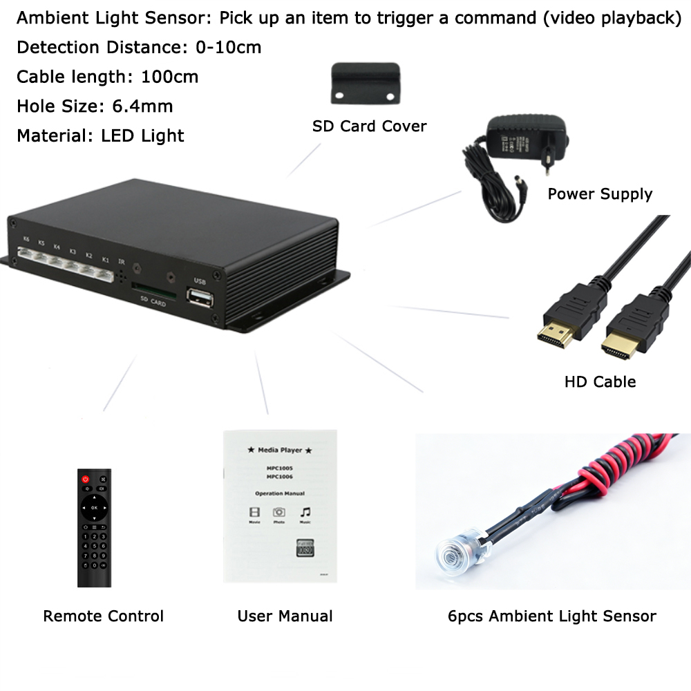 6pcs Ambient Light Sensor