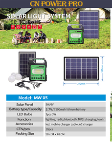 Multi-function Complete Set DC <strong>Power</strong> Portable Mini Home Solar Light <strong>Kits</strong> - Product Image 3