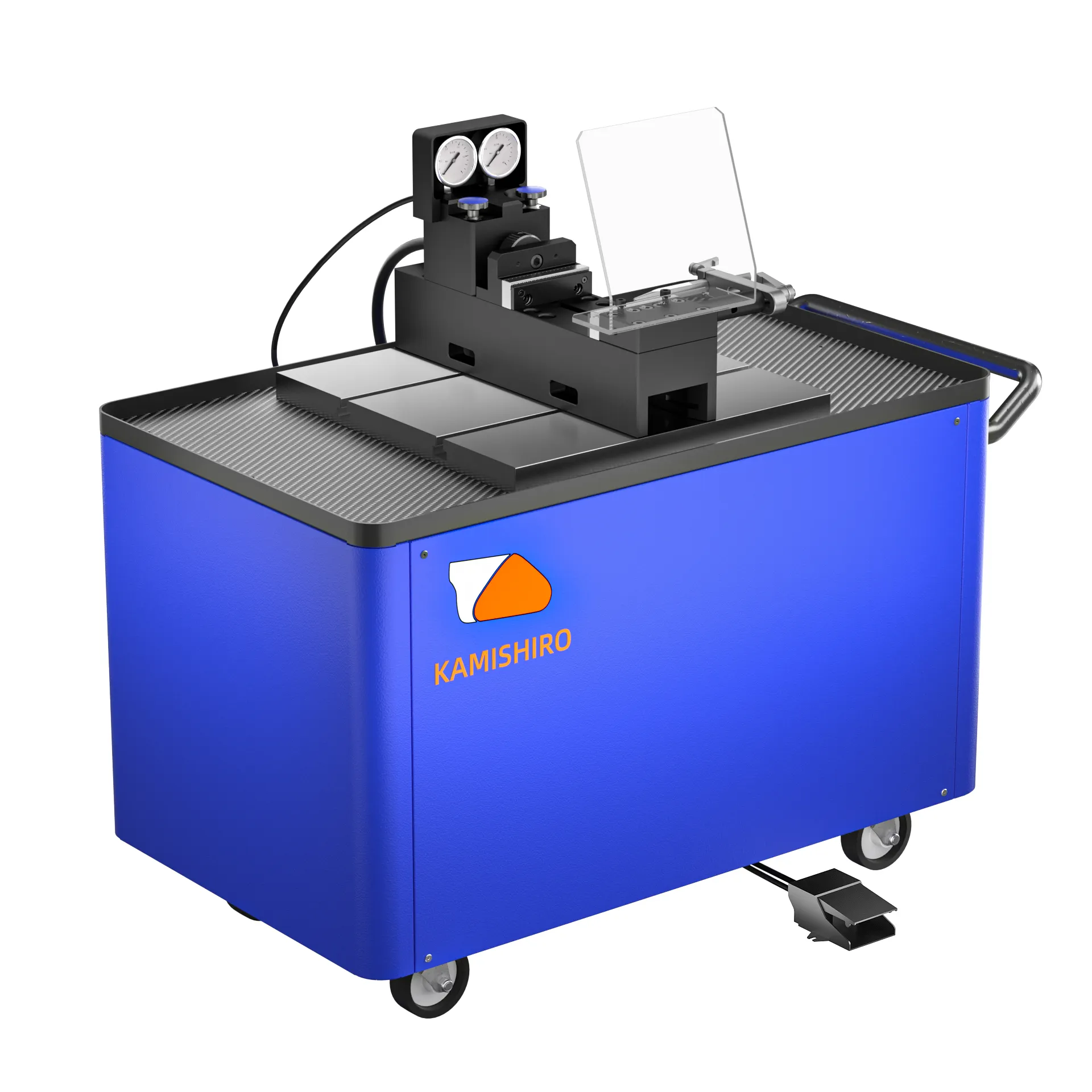 Torno de precisão da máquina da máquina da mandíbula da unidade de carimbo com freio do trole autocentrou a estação hidráulica do torno Makro aperto