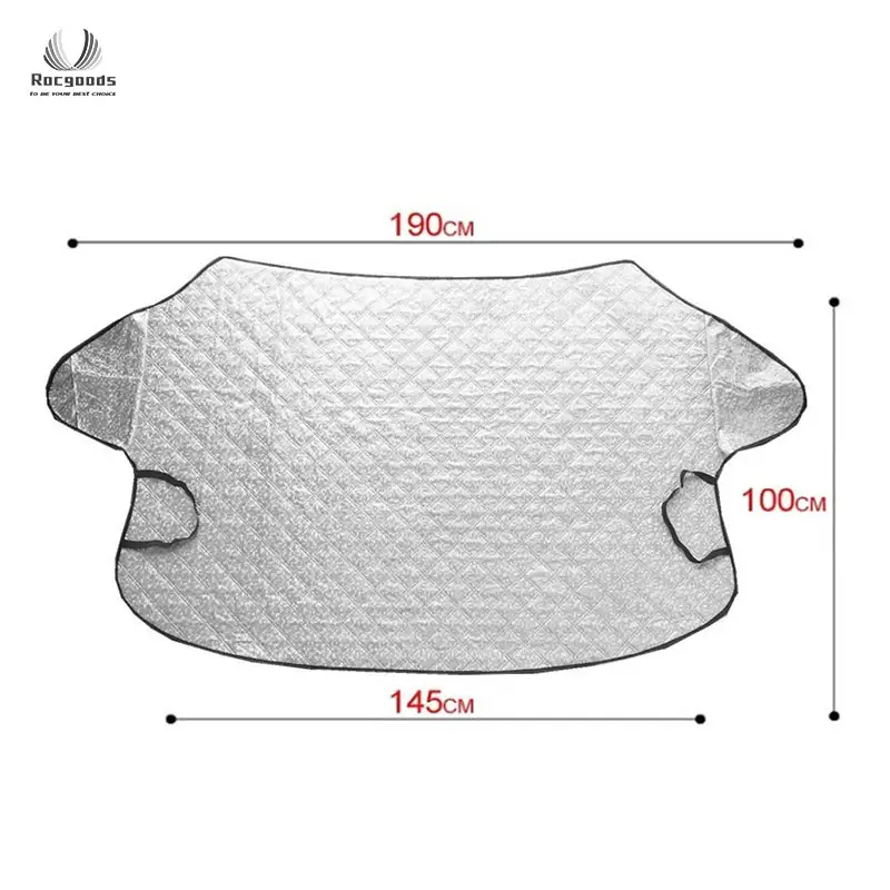 ที่คลุมกระจกหน้ารถยนต์กันหิมะที่บังแดดรถยนต์กันลม