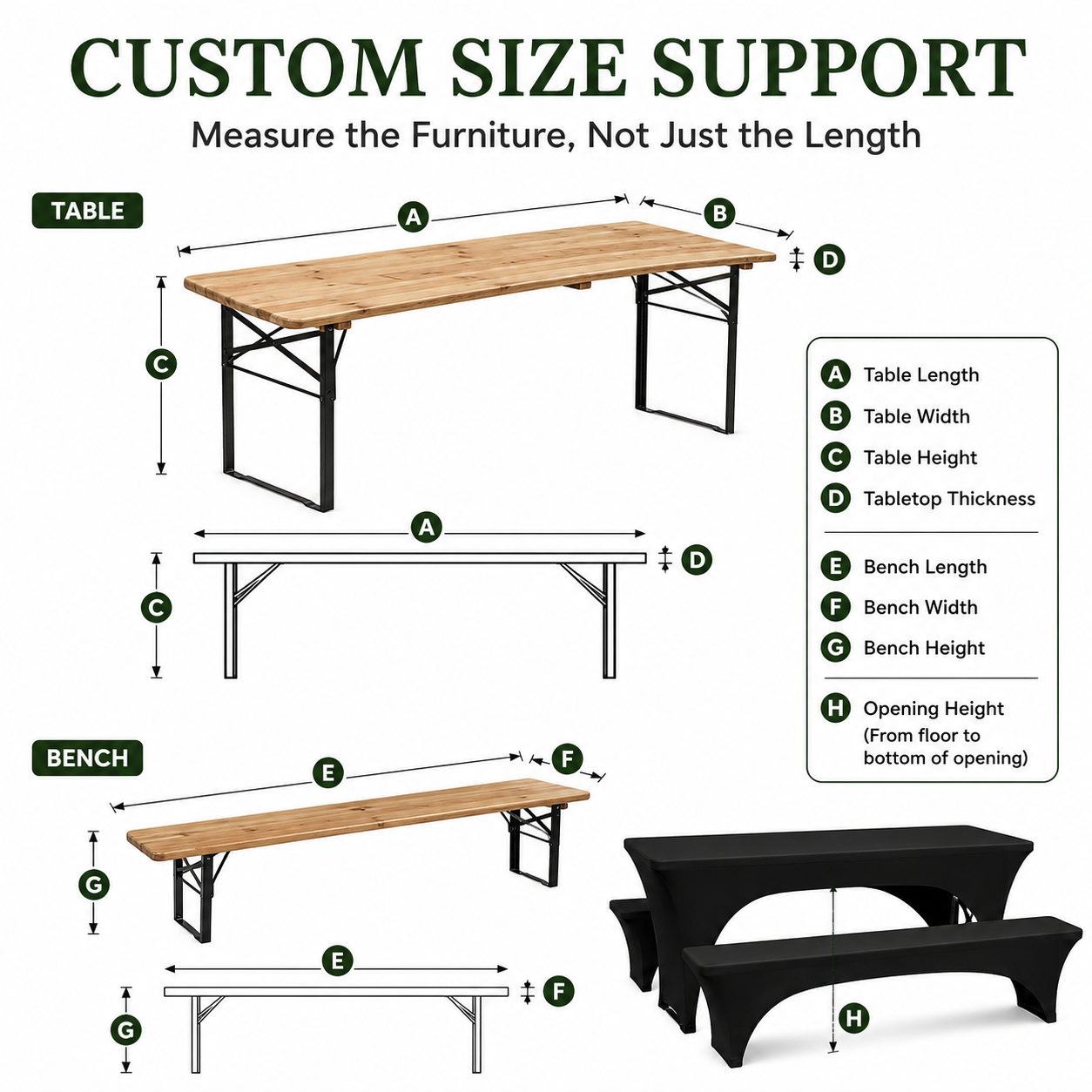 CUSTOM SIZE SUPPORT