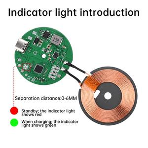5-30V入力ワイヤレス充電モジュール5W/10W/15W/20W自動識別車ワイヤレス充電モジュールFODをサポート - Product Image 3