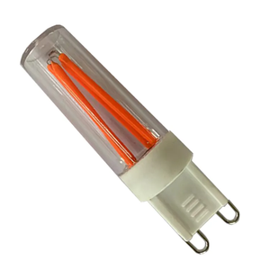 LED ampul 4 adet uzun filamentler R/G/B LED ampul G9 3W 220 volt 110 volt 3000K kısılabilir LED G9 için kristal lamba - Product Image 5