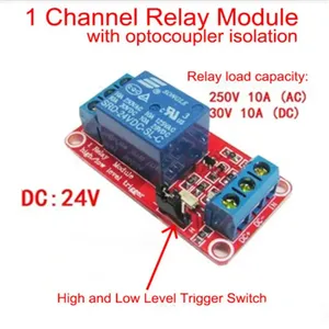 DC 5V 9V 12V 24V 1 canale relè modulo con schermo optoaccoppiatore alto basso livello Trigger modulo di alimentazione Arduino - Product Image 2