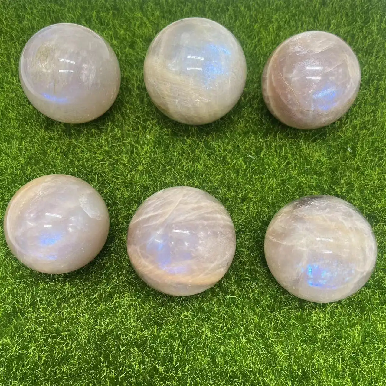 Bulk Wholesale Natural Gemstone Sphere Moonstone Sphere Healing Crystal Quartz Sphere