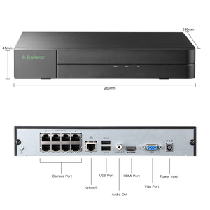 Cámara para exteriores Bullet IP de visión nocturna infrarroja de 6MP, sistema NVR POE de 8 canales, función inteligente de IA, 1 unidad, 2 unidades - Product Image 4