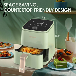 MOOSOO MA29 1200W 2QT 1.9L Air Fryer Digital LED <strong>Display</strong> Touch Screen Home <strong>Without</strong> Oil <strong>Control</strong> Smart Air Fryer - Product Image 6