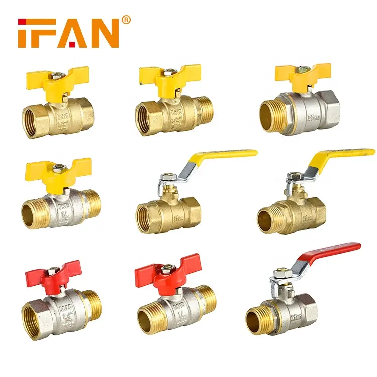 IFAN 1/2'' - 1'' Brass Forging Lead Free Ball valve Brass Gas Ball Valve