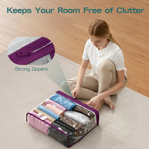 अंतिम भंडारण गाइड लॉन्ड्री आराम बैग वैक्यूम सील ज़िपड बैग अलमारी के अलमारी के बच्चे ड्रेसर भंडारण बिस्तर और रसोई के orgs - Product Image 6