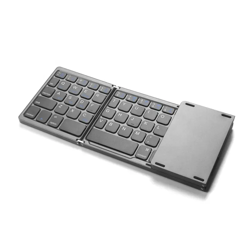 لوحة مفاتيح B089 الصغيرة لوحة مفاتيح رقمية لاسلكية قابلة للطي حجم كامل لوحة مفاتيح قابلة للطي رفيعة للغاية للأجهزة اللوحية وأجهزة المحمول والهواتف المحمولة