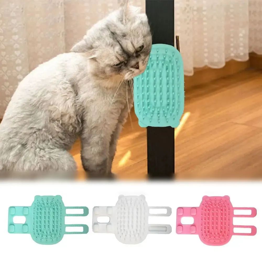 Gatos Arranhando Rubbing Brush Mesa Em Casa Pet Gatos Grooming Limpeza Suprimentos Scratcher Brush Cat Hair Removal Massagem Ferramenta