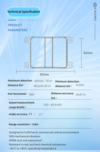 Forward <strong>Collision</strong> Warning Systems 180 Degree MOIS Radar Front <strong>Sensor</strong> Parking <strong>Sensor</strong> System with Display for Commercial Vehicles - Product Image 6