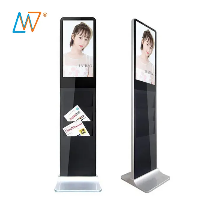 Stand Up Supermercato Aeroporto Hotel Elettrico Standalone 22 Pollici Freestanding Screen Chiosco Attrezzature