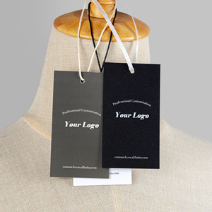 Etiqueta colgante personalizada para cuerda, etiqueta de ropa, cuerda tejida, bucle de ropa, etiquetas colgantes grandes - Product Image 2