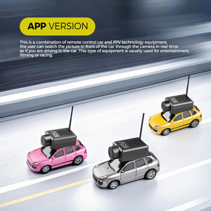 Rc araba kamera ile 1/64 ölçekli 2.4G uzaktan kumanda araba mobil uygulama kontrolü dahili pil Mini araba oyuncak çocuk - Product Image 2