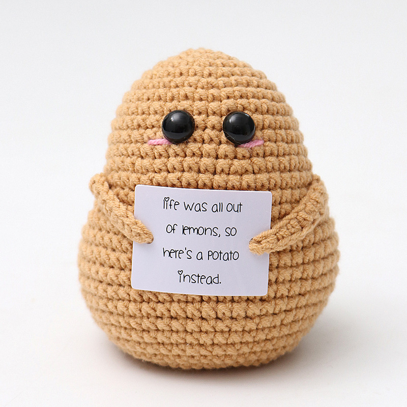 Premium light brown potato L-shaped card