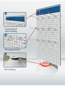 Benutzer definierte rotierende Anzeige Plattenspieler Doppelseitige Desktop-Drehgestell Schlüssel bund Display Rack Elektronisches Zubehör Display Rack - Product Image 5