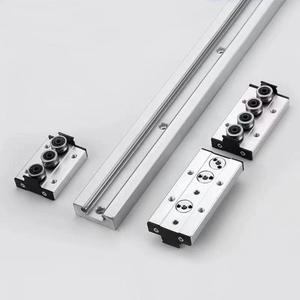 China Factory Dual-<strong>axis</strong> Roller Type <strong>Linear</strong> Sliding Guide <strong>Rail</strong> SGR20 SGR20N 400mm Length with <strong>3</strong> Wheels Carriage - Product Image 2