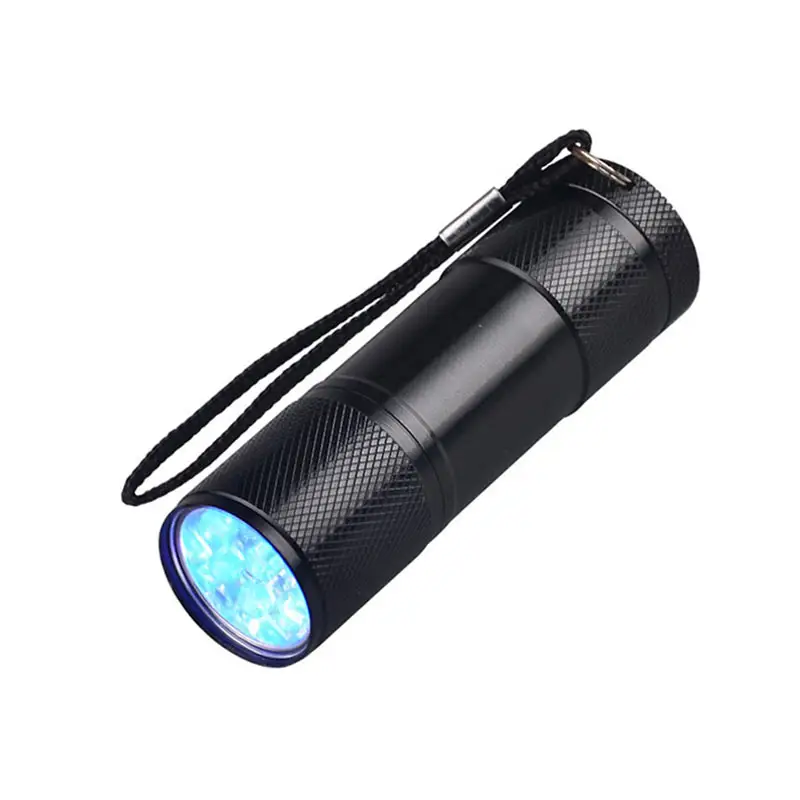 9 LED UV Resin Härtung lampe Licht 9 LED 395nm UV Schwarzlicht Taschenlampen Schmuck Werkzeug